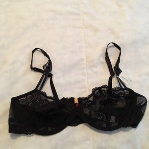 Lise Charmel Lace Bra 36C Black NWT